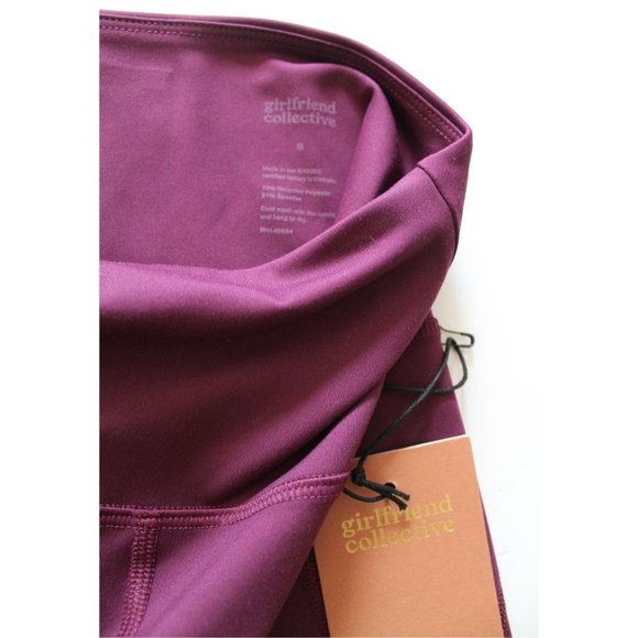 Girlfriend Collective Compressive High-Rise Legging Plum Size Small RPET - Picture 5 of 5